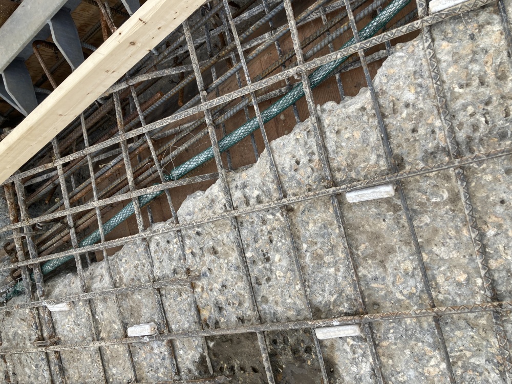 Galvashield DAS at interface of repairs