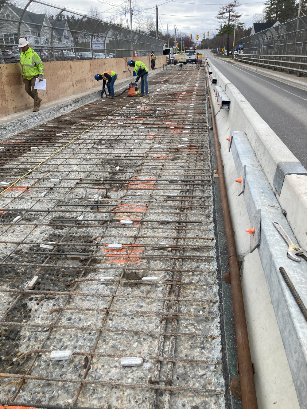 One lane closure